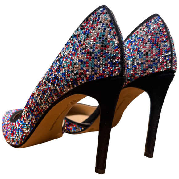 INC International Concepts Kenjay Women's 6M Multi Rhineston High Heel Pump - Picture 8 of 13